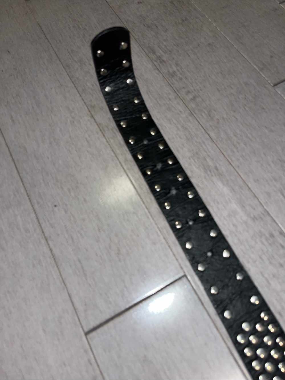Black Studded Rhinestone Belt - Picture 4 of 8